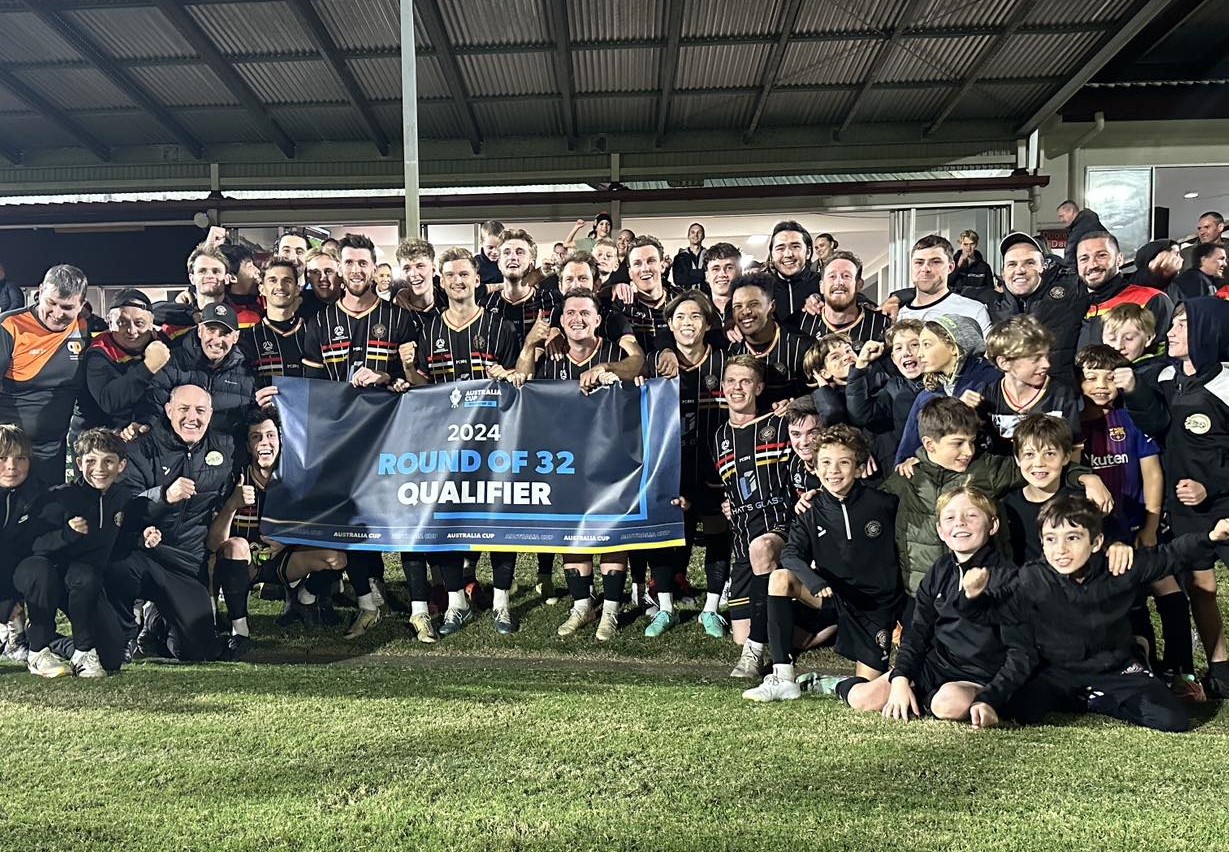 Sam Bartolo 2025 NPL Queensland Premiers squad celebration