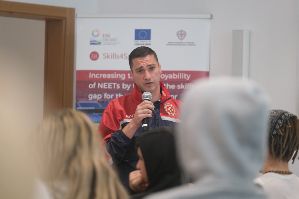 Sam Bartolo presenting at Malta FA and EU Skills4Sports Governance Conference